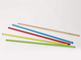 OEFENSTOK "HOUT", GELAKT, LENGTE 100 CM