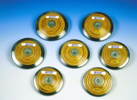 Trainingsdiscus, Kunststof, 1,5 Kg.